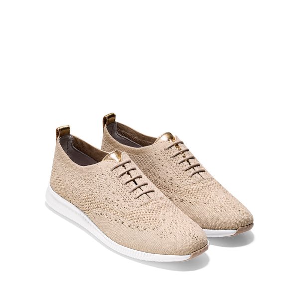 Cole Haan 2.ZERØGRAND Stitchlite Oxford Rye Knit Optic White Discount