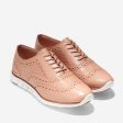 Cole Haan ZERØGRAND Wing Oxford Closed Hole Mahogany Rose Leather Optic White Discount