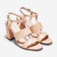 Cole Haan Cherie Grand Block Heel Sandal (85mm) Mahogany Rose Leather For Sale