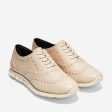 Cole Haan ZERØGRAND Wing Oxford Closed Hole Brazilian Sand Leather Ivory Online