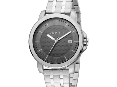 Â Esprit Men s Watch Silver Color Stainless Steel Bracelet Case & Gray Dial With Dial Online Hot Sale