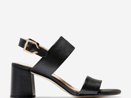 Cole Haan Avani City Sandal 5mm Black Leather on Sale