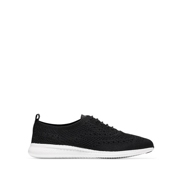 Cole Haan 2.ZERØGRAND Stitchlite Oxford Black Knit Optic White Discount