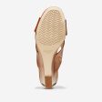 Cole Haan Adley Grand Wedge Sandal (50mm) British Tan Leather Natural Stack on Sale