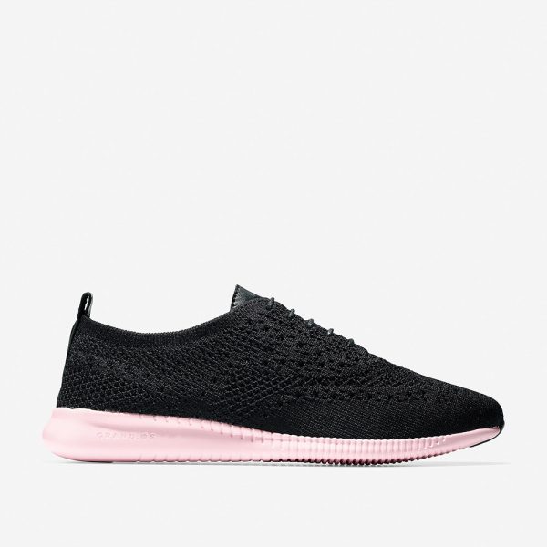 Cole Haan 2.ZERØGRAND Stitchlite Black Knit Lilac Supply