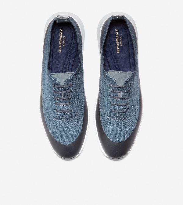 Cole Haan 2.ZERØGRAND Stitchlite Oxford Water Resitant Ombre Blue Optic White Discount