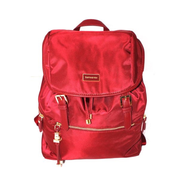 Samsonite Karissa Biz Backpack Flap Dark Bordeaux Size 14.1Cm Online now