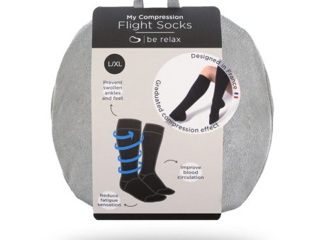 Be Relax My Compression Flight Socks L Xl Black Blacksize Large Extra Large Sale