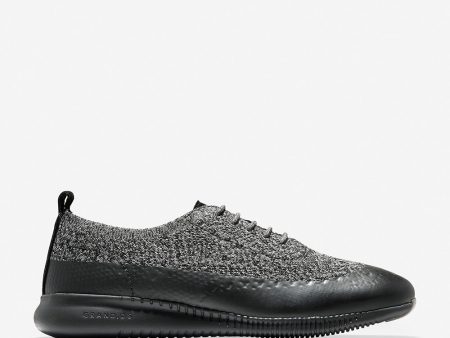 Cole Haan 2.ZERØGRAND Stitchlite Oxford Water Resitant Black Stormcloud Knit Black Suede Gloss Black Online Sale