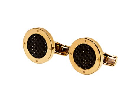 Smalto Cufflinks Gold With Crystal Mid Design Supply