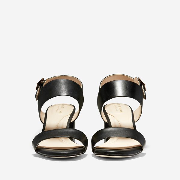 Cole Haan Avani City Sandal 5mm Black Leather on Sale