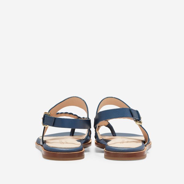 Cole Haan Anica Thong Sandal Vintage Indigo Leather Discount