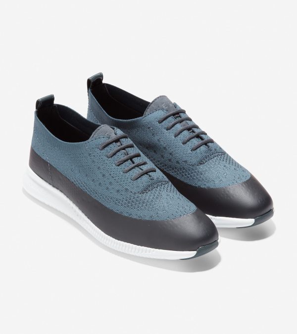 Cole Haan 2.ZERØGRAND Stitchlite Oxford Water Resitant Ombre Blue Optic White Discount