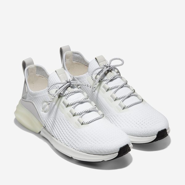 Cole Haan ZERØGRAND Stitchlite Runner Optic White Black Optic White on Sale