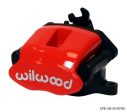 Wilwood Caliper-Combination Parking Brake-L H-Red 41mm piston 1.00in Disc For Sale