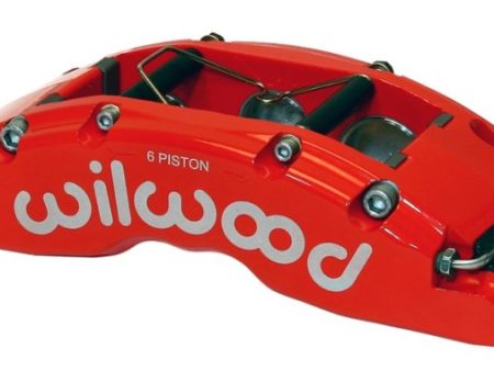 Wilwood Caliper-TC6R-Red 1.75 1.38 1.38in Pistons 1.38in Disc on Sale