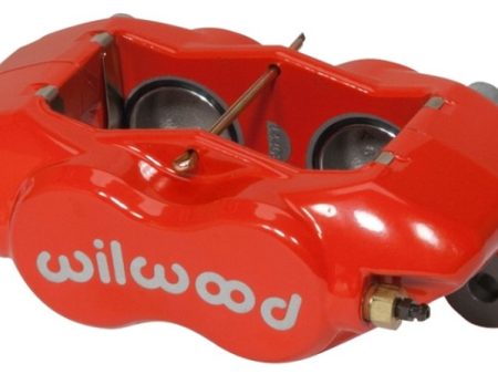 Wilwood Caliper-Forged DynaliteI w Dust Seal-Red 1.38in Pistons .81in Disc on Sale