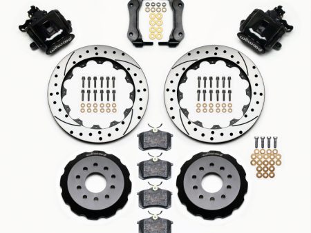 Wilwood Combination Parking Brake Rear Kit 12.88in Drilled Mustang 94-04 Sale