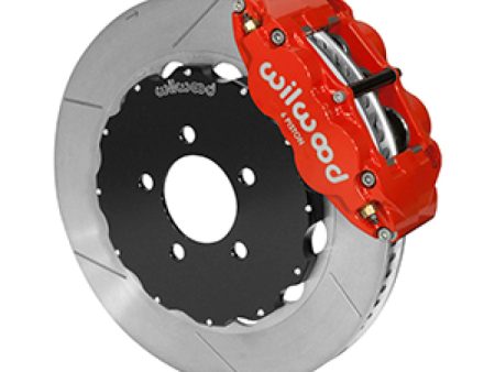 Wilwood 03-11 Crown Victoria Forged Narrow Superlite 6R Front Brake Kit w  Slotted GT Rotor - Red Fashion