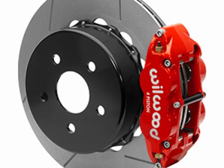 Wilwood 2020+ Jeep Gladiator (JT) Narrow Superlite 4R Rear Slotted Brake Kit 14.00in Red w  Lines For Cheap