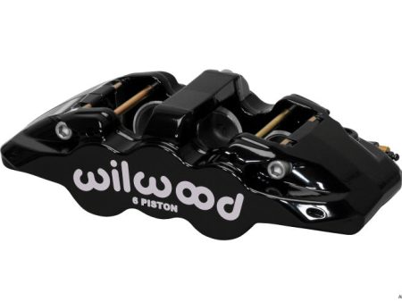 Wilwood Caliper-Aero6-L H - Black 1.75 1.38 1.38in Pistons 1.25in Disc Hot on Sale