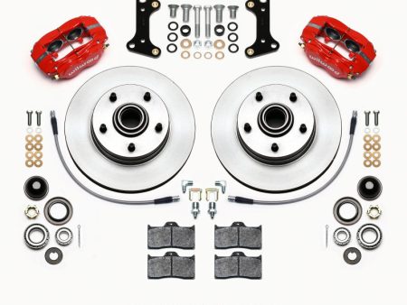 Wilwood Forged Dynalite-M Front Kit 11.00in 1 PC Rotor&Hub Red 67-69 Camaro 64-72 Nova Chevelle Online