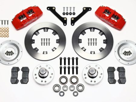 Wilwood Dynapro 6 Front Hub Kit 12.19in Drilled Red 79-81 Camaro For Cheap