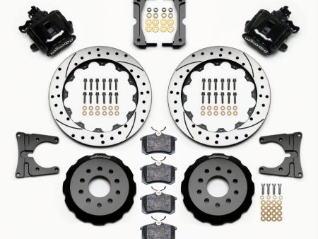 Wilwood Combination Parking Brake Rear Kit 12.88in Drilled 2005-2014 Mustang For Cheap