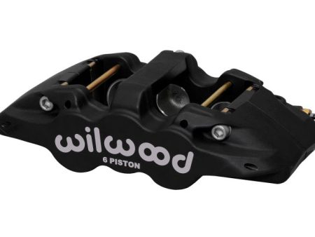 Wilwood Caliper-Aero6-L H - Black Anodize 1.75 1.38 1.38in Pistons 1.25in Disc Discount