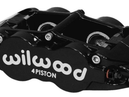 Wilwood Caliper-Narrow Superlite 4R - Black 1.12 1.12in Pistons 0.81in Disc Sale