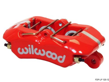 Wilwood Caliper-Dynapro Low-Profile 5.25in Mount - Red 1.12in Pistons .81in Disc Online Sale