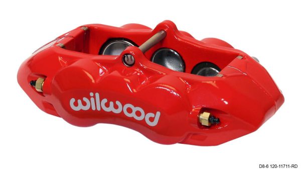 Wilwood Caliper-D8-6 R H Front Red 1.88 1.38 1.25in Pistons 1.25in Disc Sale