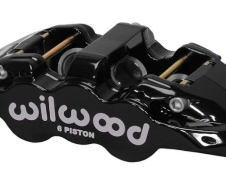 Wilwood Caliper-Aero6-R H - Black 1.75 1.38 1.38in Pistons 1.25in Disc Online Hot Sale