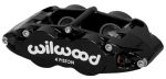 Wilwood Caliper Forged Narrow Superlite FNSL4R-DS Dust Seal 1.12 1.12 1.10in Rotor Width - Black Online now