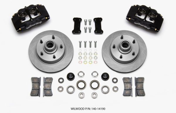 Wilwood Forged Dynalite Front Kit 11.72in 1 PC Rotor&Hub Ford F100 1948-1956 Hot on Sale