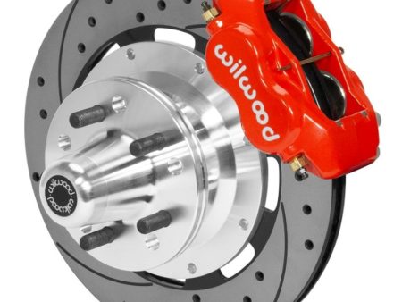 Wilwood Forged Dynalite Front Brake Kit 12.19in SRP Drilled Slotted Rotor - Red Supply