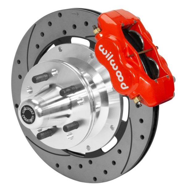 Wilwood Forged Dynalite Front Brake Kit 12.19in SRP Drilled Slotted Rotor - Red Supply