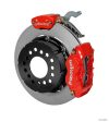 Wilwood Forged Dynalite P S Rear Kit w MC4 P-Brake Red Chev 12 Bolt w Clip Eliminator For Sale