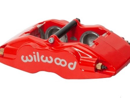 Wilwood Caliper - FSLI4 - Red 1.62in Piston 1.25in Rotor Online Hot Sale