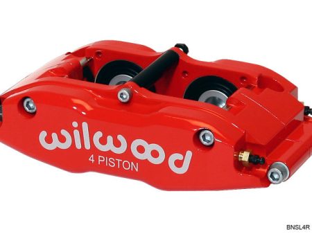 Wilwood Caliper-BNSL4R-Red 1.25in Pistons 1.10in Disc Supply