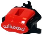 Wilwood Caliper-Combination Parking Brake-Pos 13-L H-Red 41mm piston .81in Disc Sale