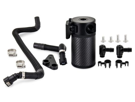 Mishimoto 2020+ Chevrolet Corvette C8 Baffled Oil Catch Can Kit (PCV Side) - Carbon Fiber on Sale