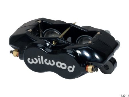 Wilwood Caliper-Forged DynaliteI w Dust Seal-Black 1.38in Pistons .81in Disc on Sale