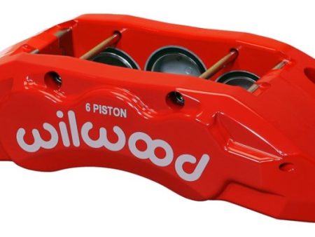 Wilwood Caliper-TX6R- L H - Red 2.00 1.88 1.88in Pistons 1.50in Disc Hot on Sale