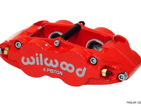 Wilwood Caliper-Narrow Superlite 4R - Red 1.25 1.25in Pistons 1.10in Disc Online Hot Sale