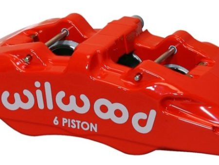 Wilwood Caliper-Forged Dynapro 6 5.25in Mount-Red-L H 1.38 1.00 1.00in Pistons .81in Disc Discount