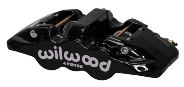 Wilwood Caliper-Aero4-R H - Black 1.88 1.62in Pistons 1.25in Disc Sale