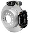 Wilwood Forged Dynalite Rear Electronic Parking Brake Kit - Black Powder Coat Caliper - Plain Rotor Supply