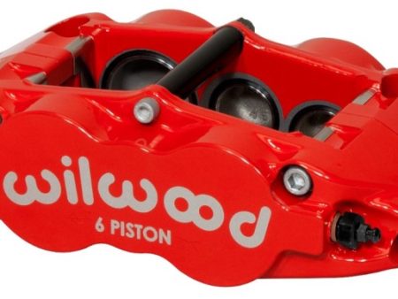 Wilwood Caliper-Narrow Superlite 6R-RH - Red 1.62 1.12 1.12in Pistons 1.10in Disc Online Sale