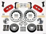 Wilwood AERO6 Front Hub Kit 14.00 Drilled Red 67-69 Camaro 64-72 Nova Chevelle on Sale